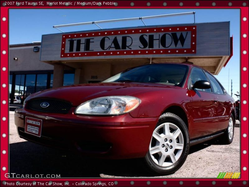 Merlot Metallic / Medium/Dark Pebble 2007 Ford Taurus SE