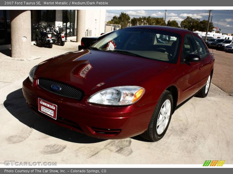 Merlot Metallic / Medium/Dark Pebble 2007 Ford Taurus SE