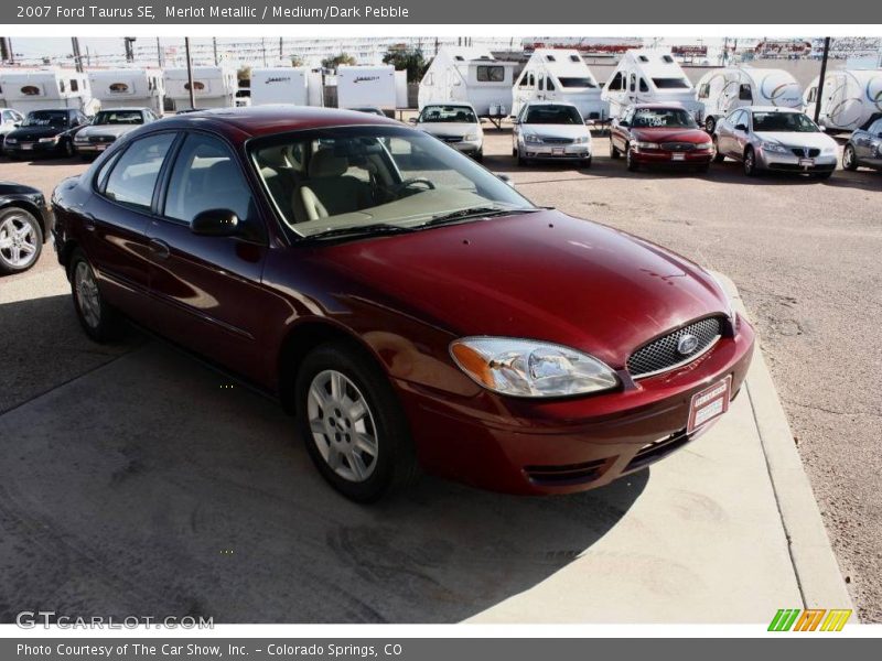 Merlot Metallic / Medium/Dark Pebble 2007 Ford Taurus SE