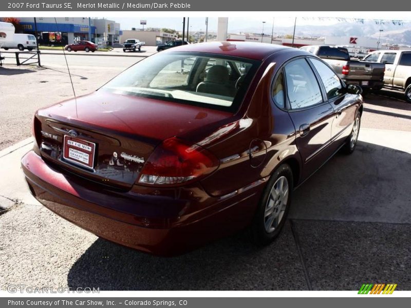 Merlot Metallic / Medium/Dark Pebble 2007 Ford Taurus SE