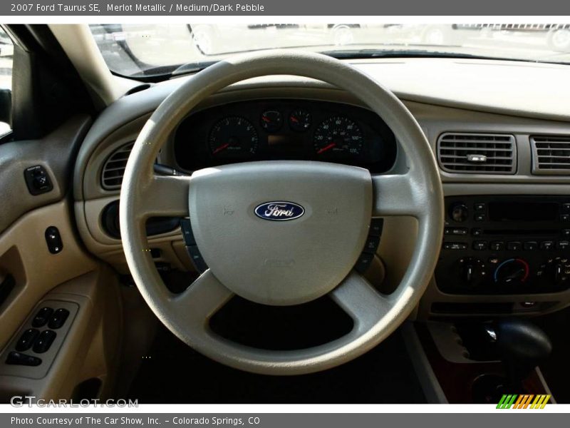 Merlot Metallic / Medium/Dark Pebble 2007 Ford Taurus SE