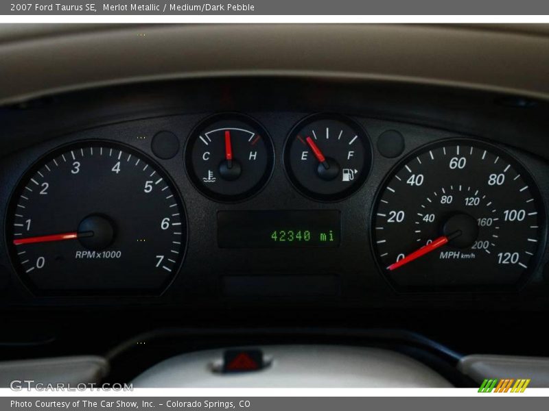 Merlot Metallic / Medium/Dark Pebble 2007 Ford Taurus SE