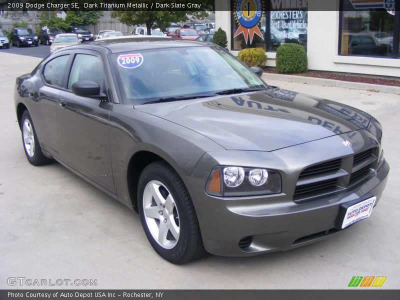 Dark Titanium Metallic / Dark Slate Gray 2009 Dodge Charger SE