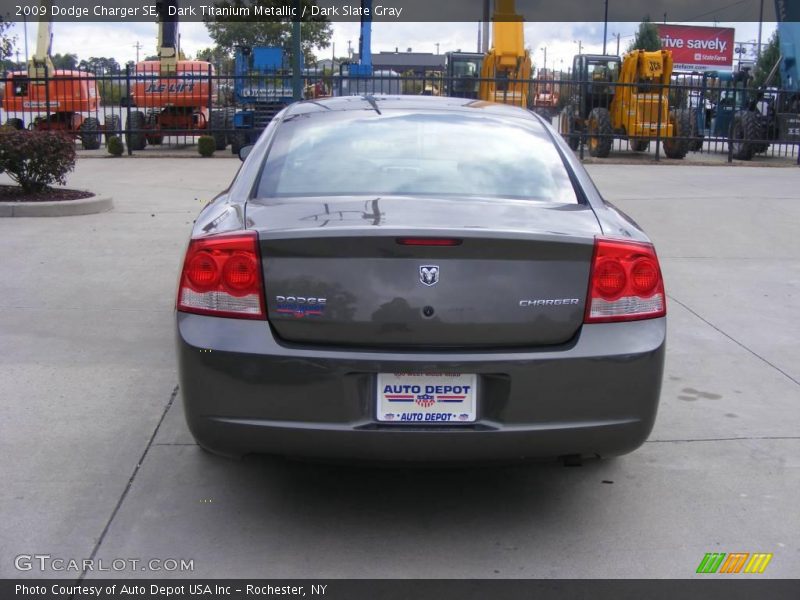 Dark Titanium Metallic / Dark Slate Gray 2009 Dodge Charger SE