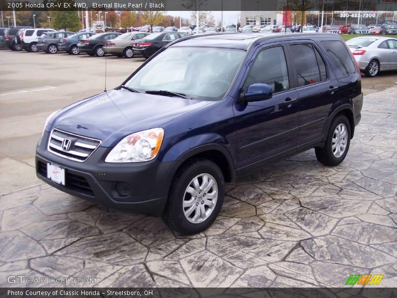 Eternal Blue Pearl / Black 2005 Honda CR-V EX 4WD