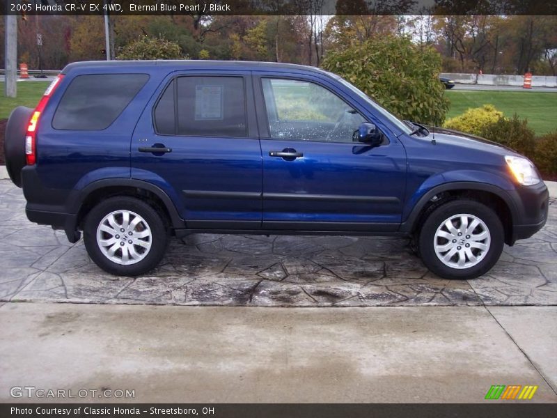 Eternal Blue Pearl / Black 2005 Honda CR-V EX 4WD