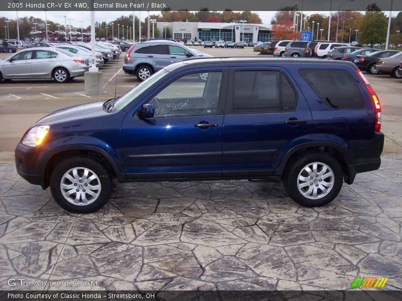 Eternal Blue Pearl / Black 2005 Honda CR-V EX 4WD