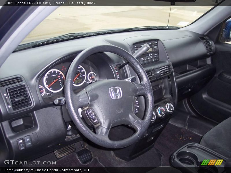 Eternal Blue Pearl / Black 2005 Honda CR-V EX 4WD
