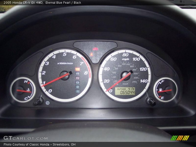 Eternal Blue Pearl / Black 2005 Honda CR-V EX 4WD