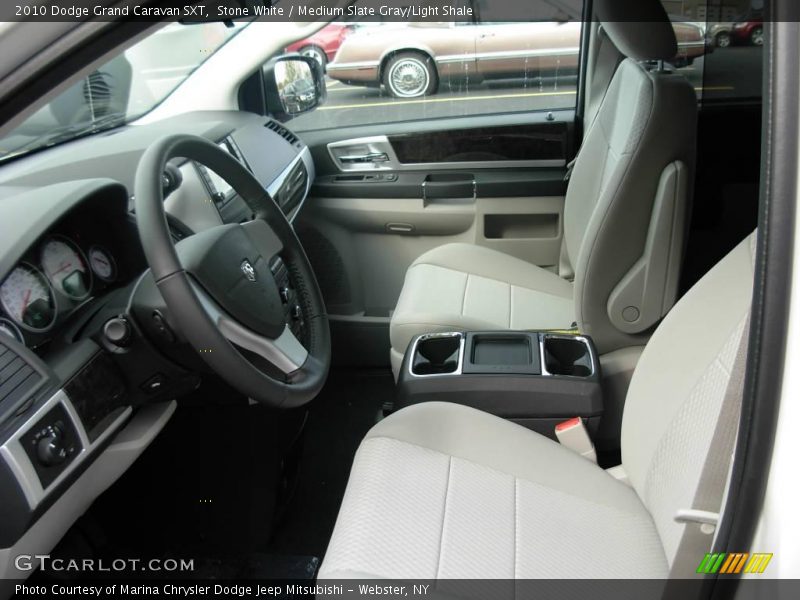 Stone White / Medium Slate Gray/Light Shale 2010 Dodge Grand Caravan SXT