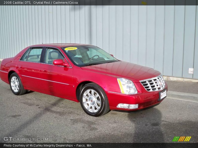Crystal Red / Cashmere/Cocoa 2008 Cadillac DTS