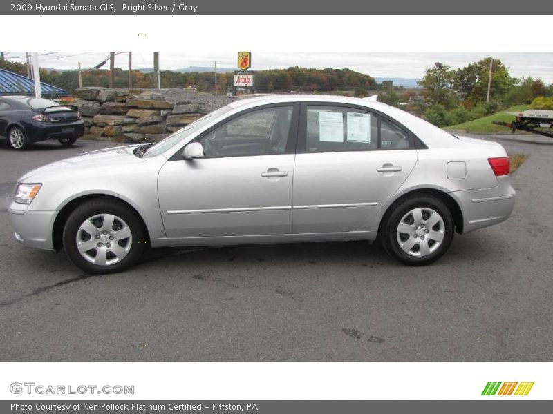 Bright Silver / Gray 2009 Hyundai Sonata GLS