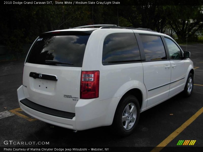 Stone White / Medium Slate Gray/Light Shale 2010 Dodge Grand Caravan SXT