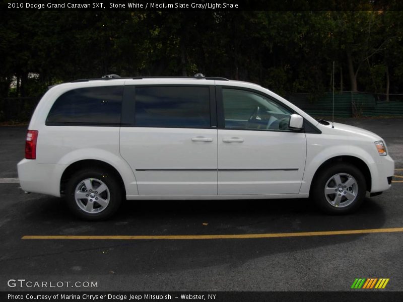 Stone White / Medium Slate Gray/Light Shale 2010 Dodge Grand Caravan SXT