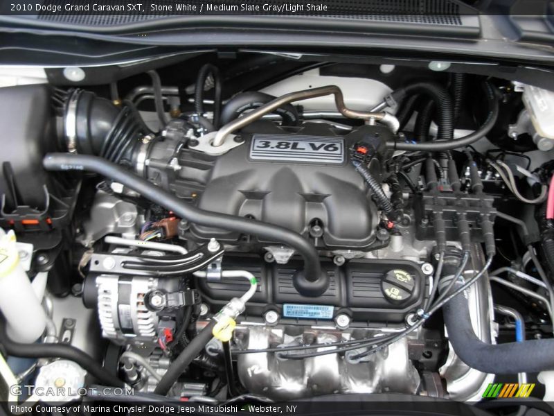 Stone White / Medium Slate Gray/Light Shale 2010 Dodge Grand Caravan SXT