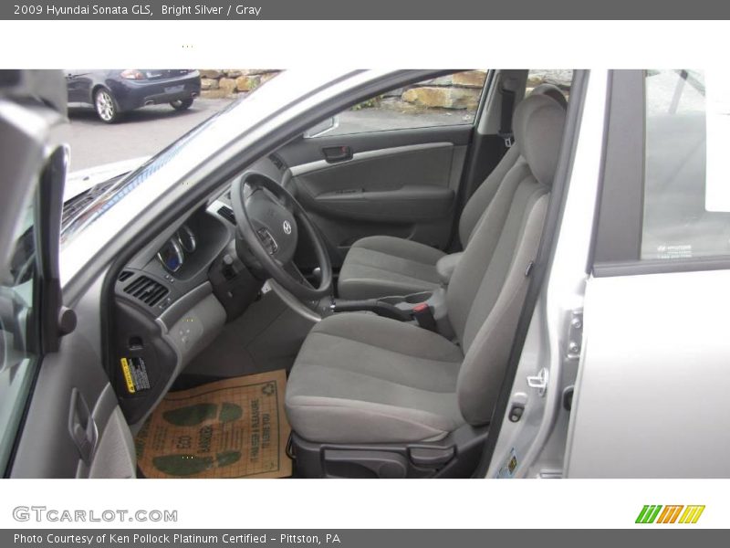 Bright Silver / Gray 2009 Hyundai Sonata GLS