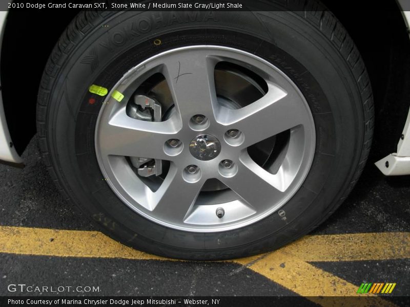 Stone White / Medium Slate Gray/Light Shale 2010 Dodge Grand Caravan SXT