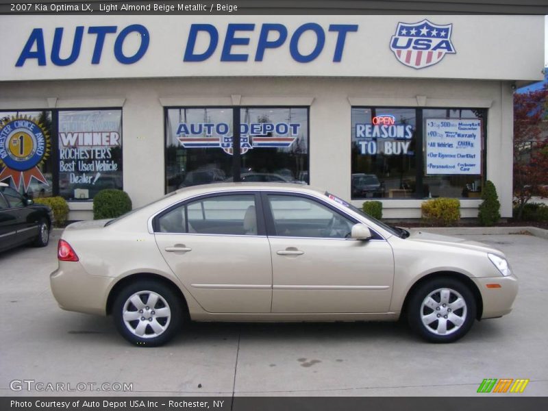 Light Almond Beige Metallic / Beige 2007 Kia Optima LX