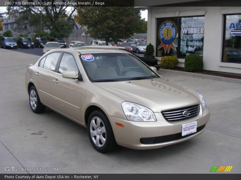 Light Almond Beige Metallic / Beige 2007 Kia Optima LX