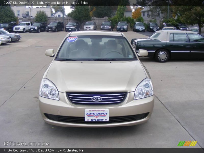 Light Almond Beige Metallic / Beige 2007 Kia Optima LX