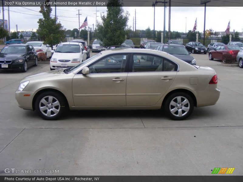 Light Almond Beige Metallic / Beige 2007 Kia Optima LX
