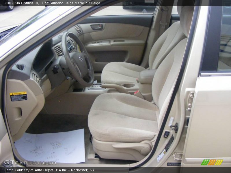 Light Almond Beige Metallic / Beige 2007 Kia Optima LX