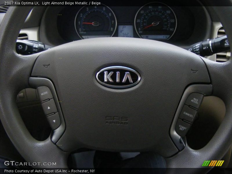 Light Almond Beige Metallic / Beige 2007 Kia Optima LX