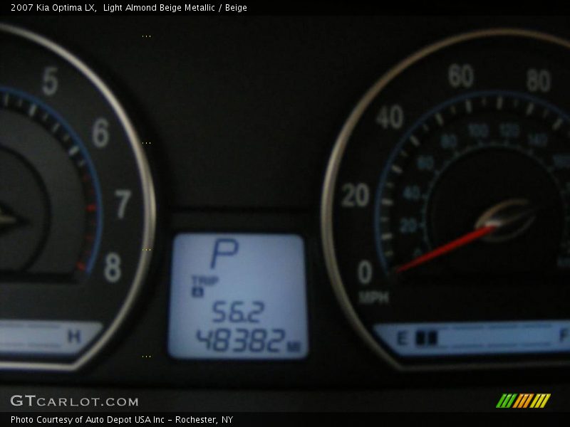 Light Almond Beige Metallic / Beige 2007 Kia Optima LX