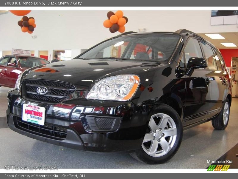 Black Cherry / Gray 2008 Kia Rondo LX V6
