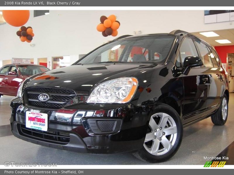 Black Cherry / Gray 2008 Kia Rondo LX V6