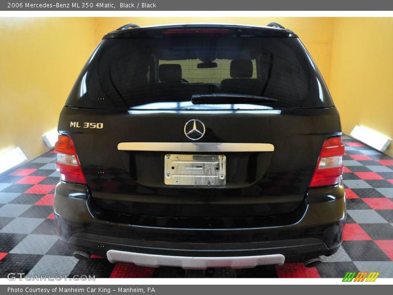 Black / Black 2006 Mercedes-Benz ML 350 4Matic