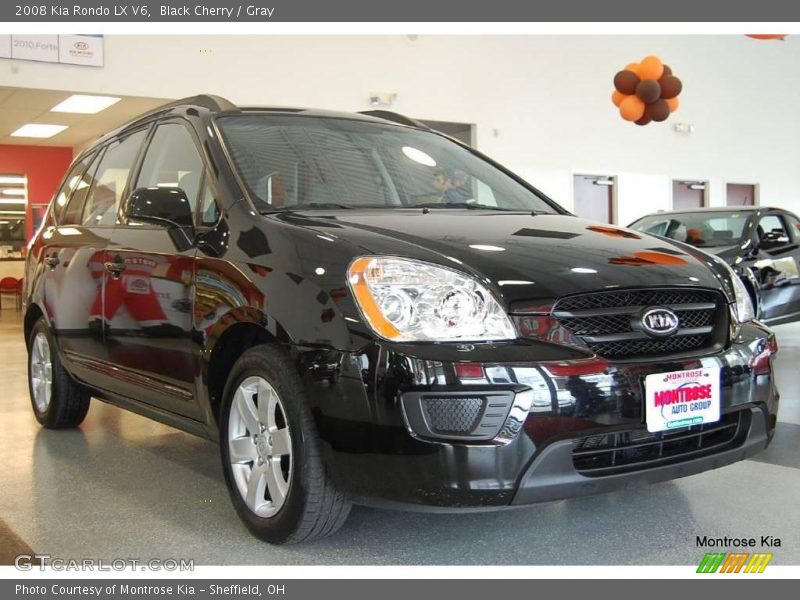 Black Cherry / Gray 2008 Kia Rondo LX V6