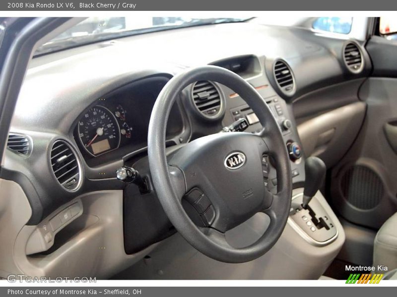 Black Cherry / Gray 2008 Kia Rondo LX V6