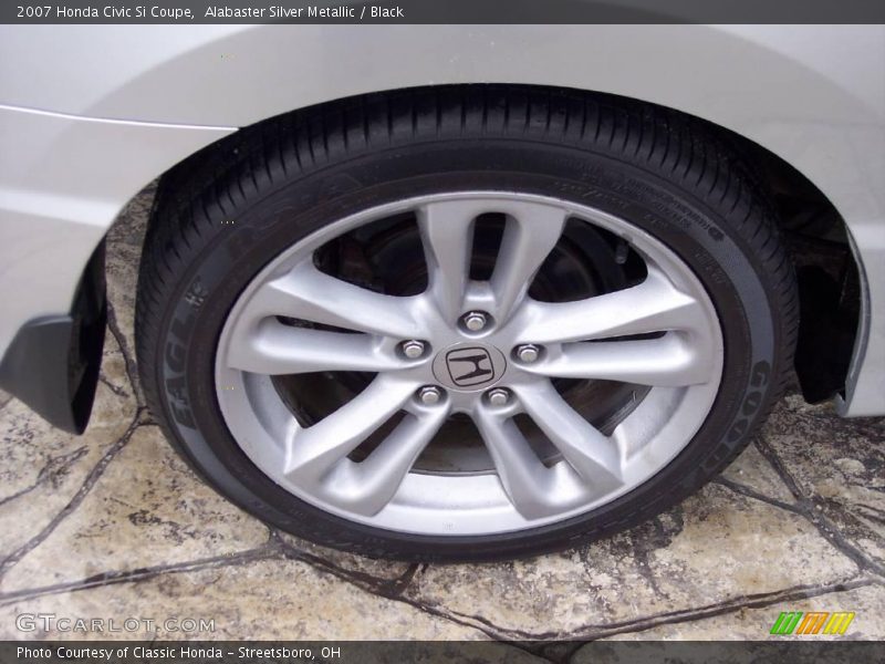 Alabaster Silver Metallic / Black 2007 Honda Civic Si Coupe