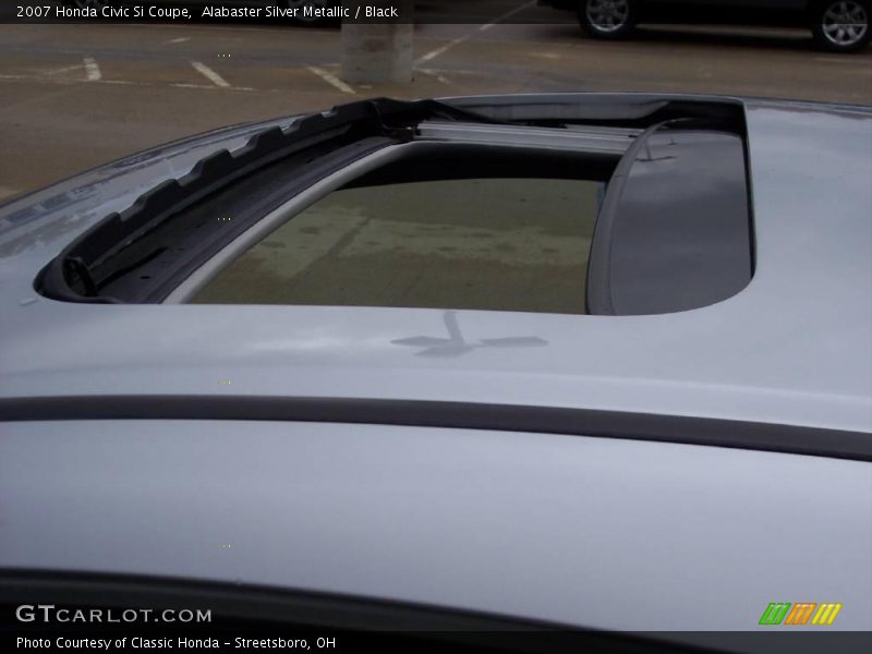 Alabaster Silver Metallic / Black 2007 Honda Civic Si Coupe