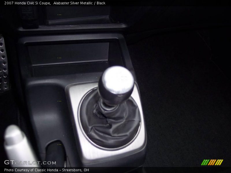 Alabaster Silver Metallic / Black 2007 Honda Civic Si Coupe