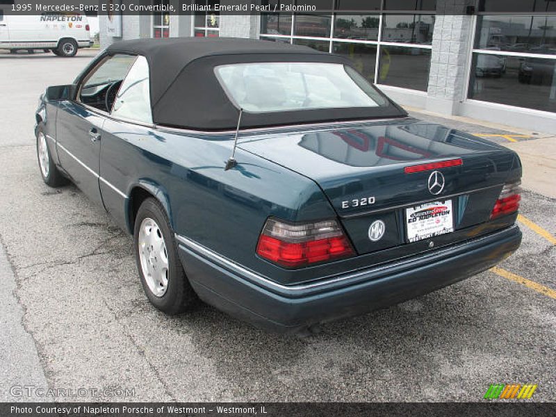 Brilliant Emerald Pearl / Palomino 1995 Mercedes-Benz E 320 Convertible