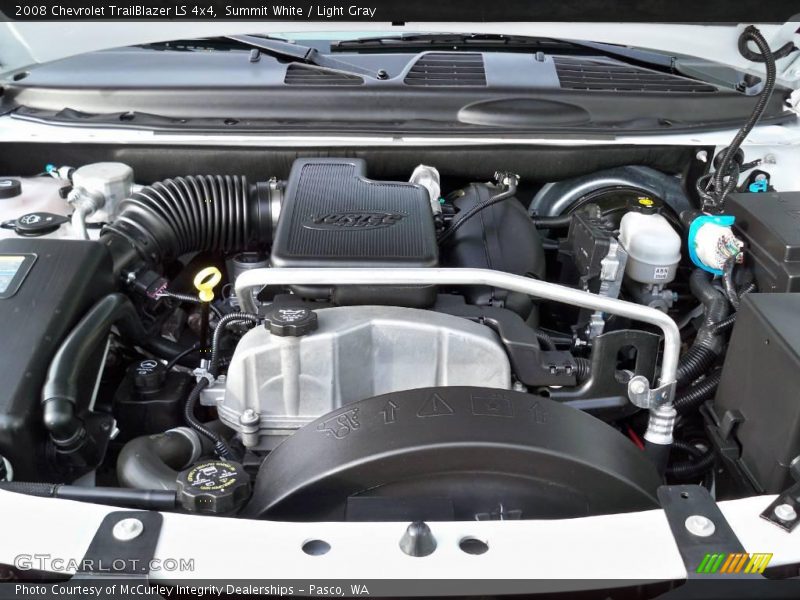 Summit White / Light Gray 2008 Chevrolet TrailBlazer LS 4x4