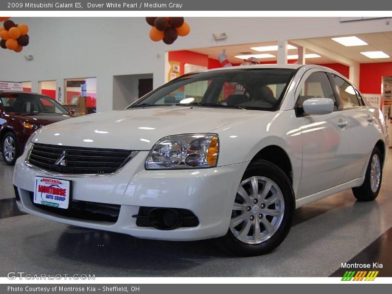Dover White Pearl / Medium Gray 2009 Mitsubishi Galant ES