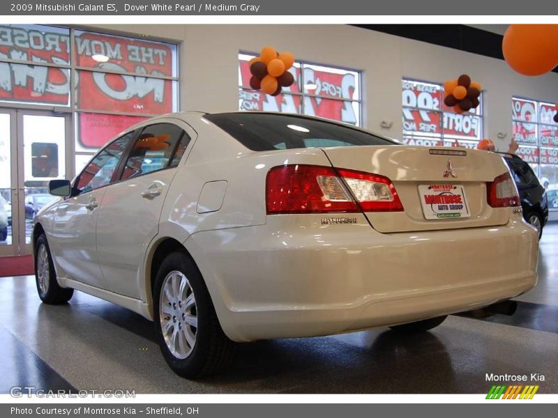 Dover White Pearl / Medium Gray 2009 Mitsubishi Galant ES