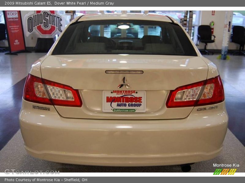 Dover White Pearl / Medium Gray 2009 Mitsubishi Galant ES