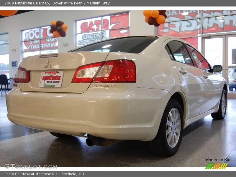 Dover White Pearl / Medium Gray 2009 Mitsubishi Galant ES