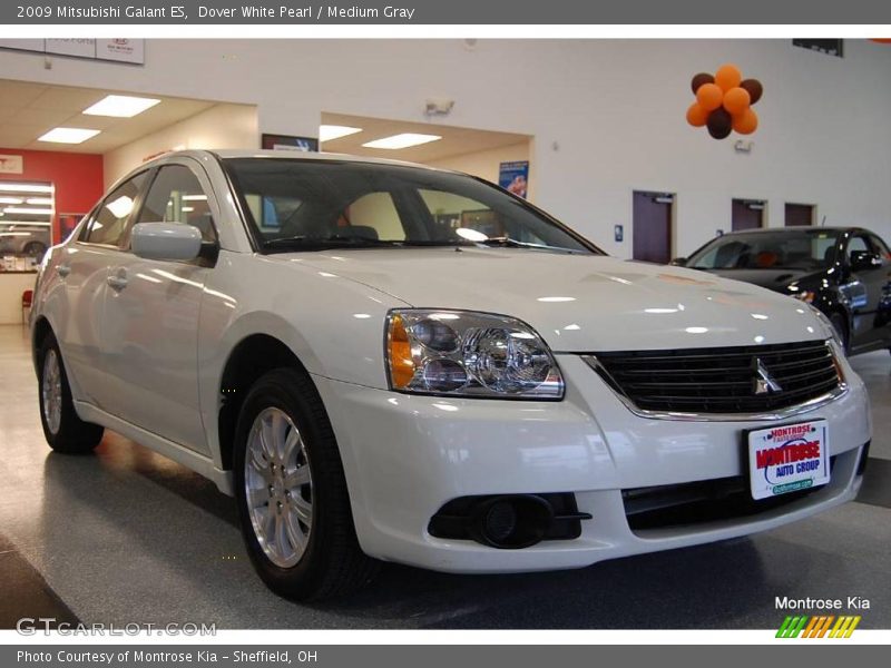 Dover White Pearl / Medium Gray 2009 Mitsubishi Galant ES