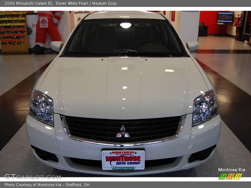 Dover White Pearl / Medium Gray 2009 Mitsubishi Galant ES