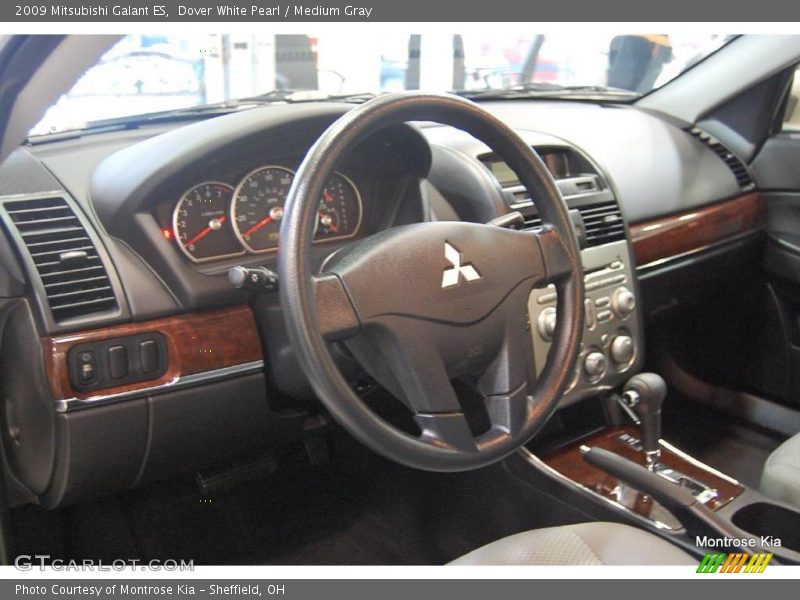 Dover White Pearl / Medium Gray 2009 Mitsubishi Galant ES