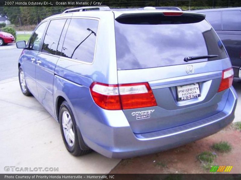 Ocean Mist Metallic / Gray 2007 Honda Odyssey EX-L