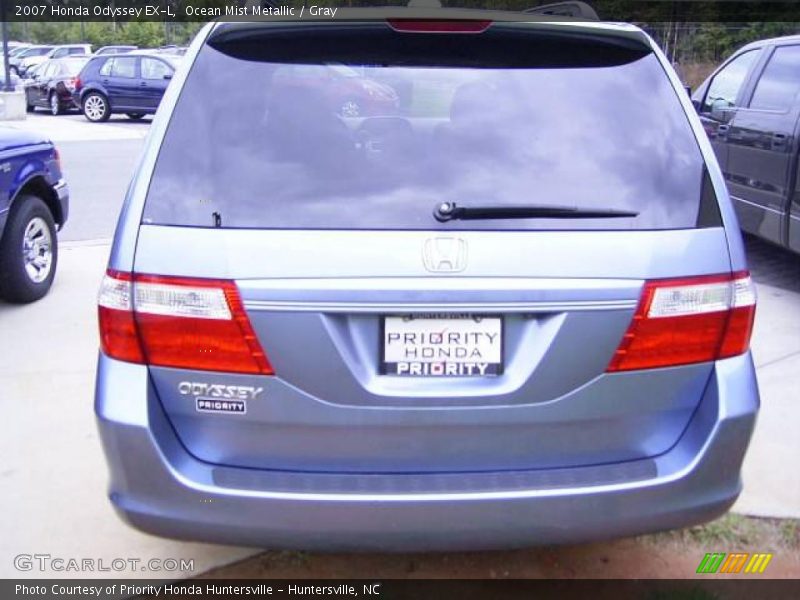 Ocean Mist Metallic / Gray 2007 Honda Odyssey EX-L