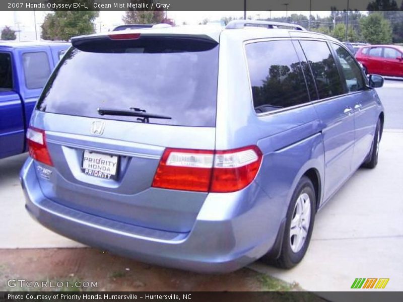 Ocean Mist Metallic / Gray 2007 Honda Odyssey EX-L
