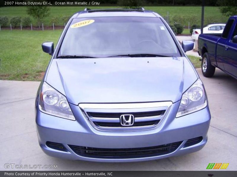 Ocean Mist Metallic / Gray 2007 Honda Odyssey EX-L