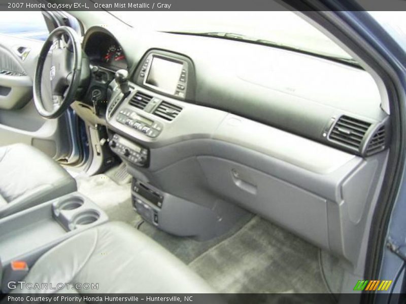 Ocean Mist Metallic / Gray 2007 Honda Odyssey EX-L